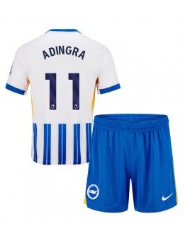 Brighton Simon Adingra #11 Replika Hemmakläder Barn 2024-25 Kortärmad (+ byxor)